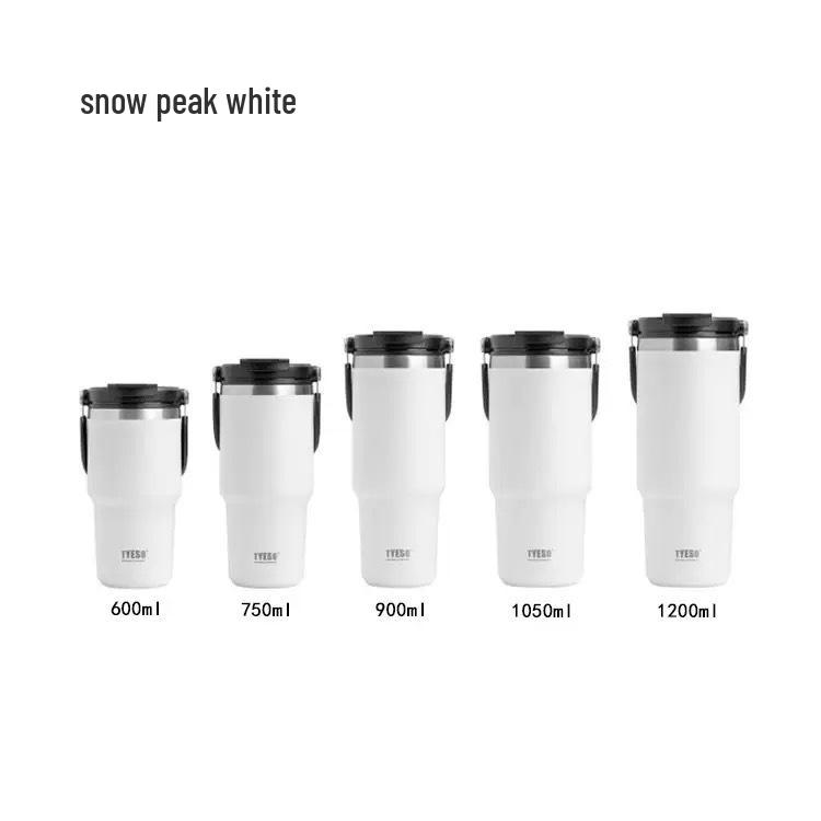 

TYESO Large Capacity Stainless Steel Insulated Sports Bottle & Coffee Cup 600ml