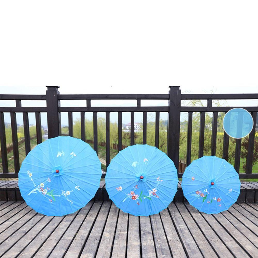 Silk Oil Paper Umbrella Chinese Traditional Paper Parasol Folding Dance Umbrellas  Photography