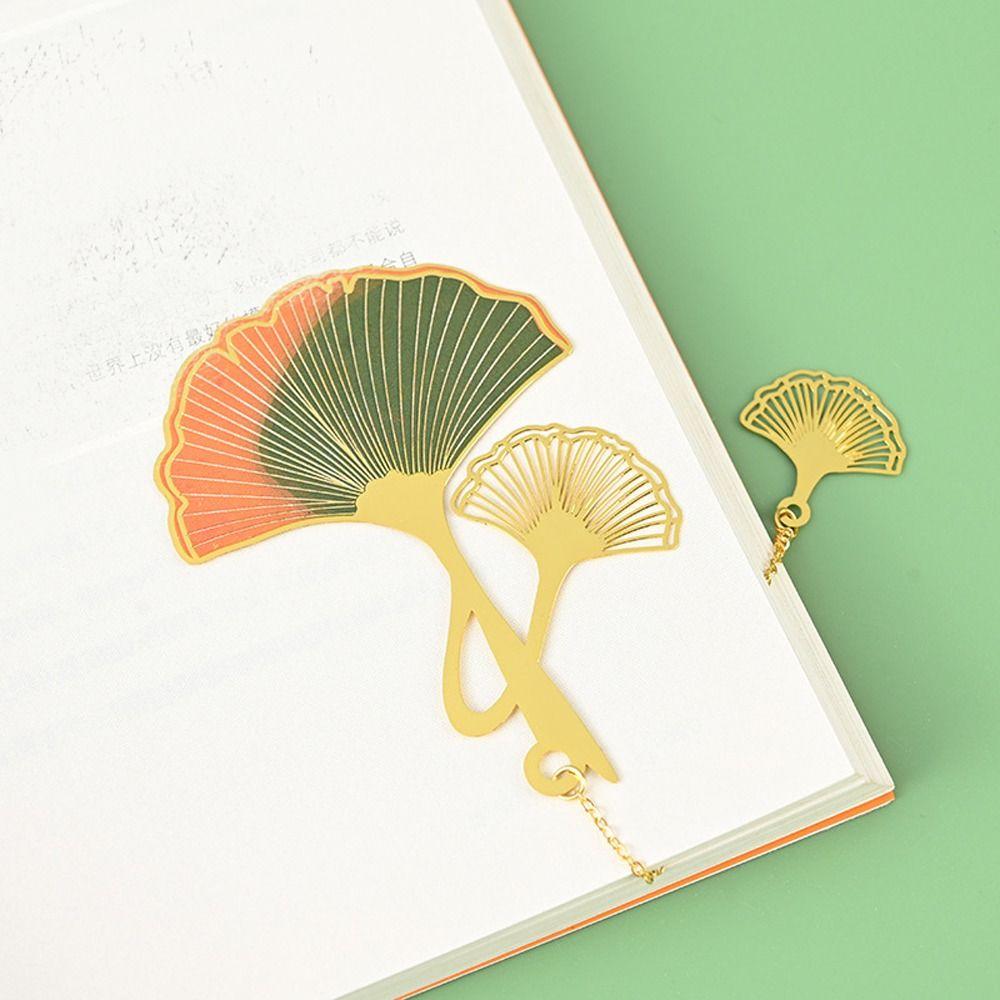 Lotus Leaf Metal Bookmark Pendant Rose Bookmark Stationery Lotus Leaf Book Mark  Student