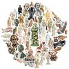 35-100pcs Historical Figure Stickers Teacher Reward Stickers Stationery School Supplies Decorative Luggage Laptop Cup Diary Book