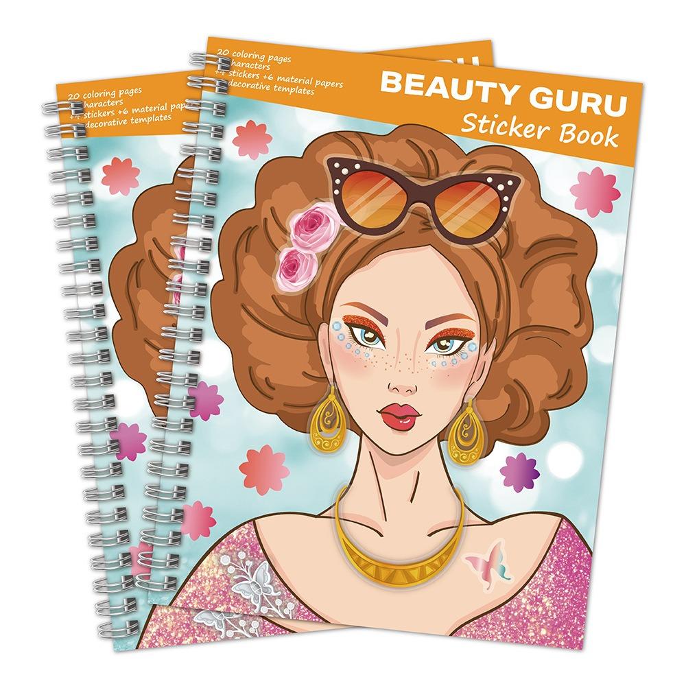 

Self-Adhesive Coloring Sticker Book Coloring Dress Up Sticker Set Dress Up Sticker Book For Girls style B