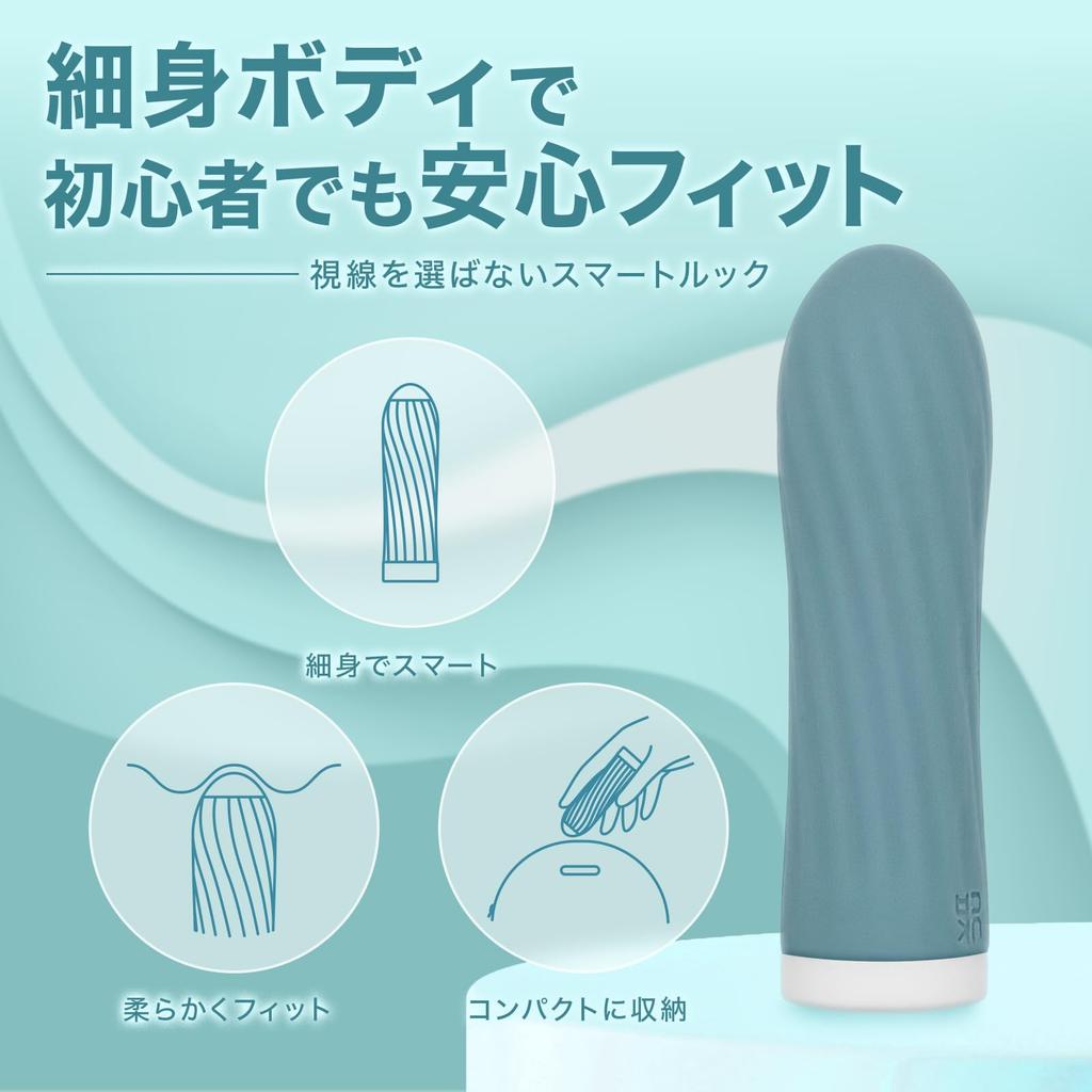 MADOROMILune Vibrator for USB IPX6 Ribbed 10 Electric Massager Women, Quiet, Charging, Waterproof, Design, Modes, (Teal)
