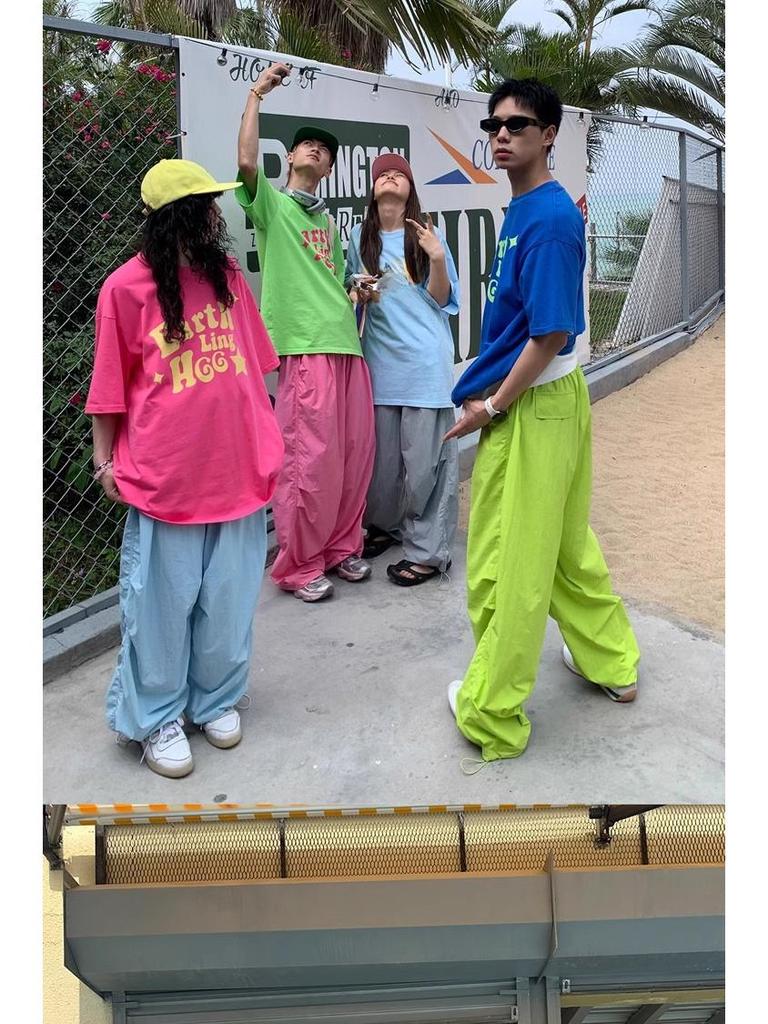 Żywe Wodoodporne Szybkoschnące Casualowe Spodnie Nylonowe - Modne Wiatroodporne Spodnie Spadochronowe