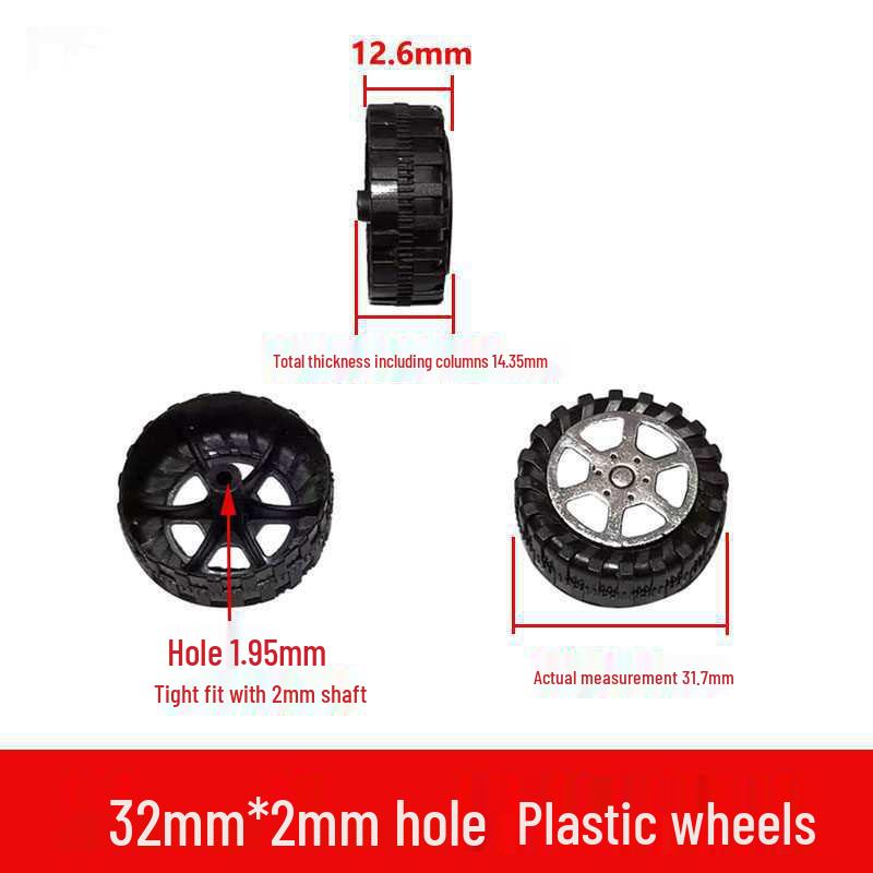 DIY Plastic Toy Wheels - Available in Sizes 22/26/30/32/34/37/42