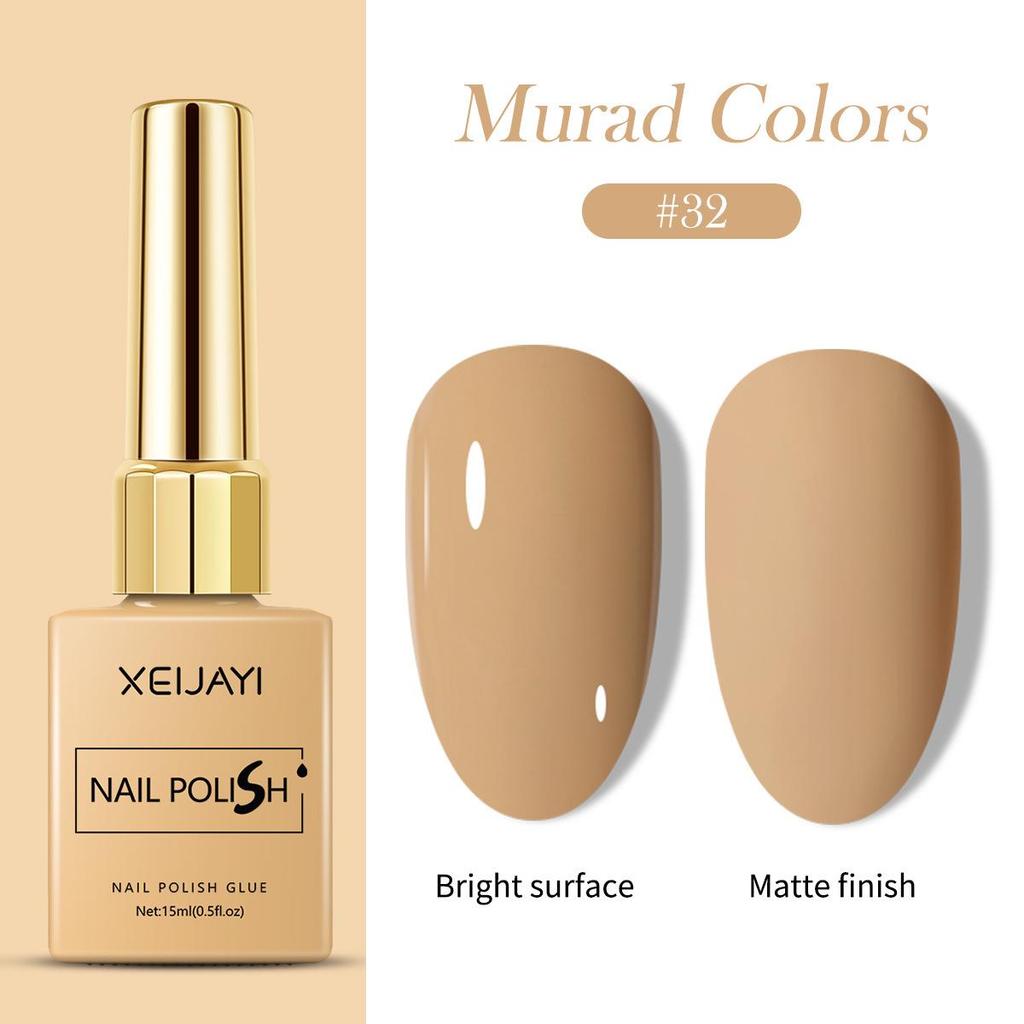 XEIJAYI 15ml Color Square Bottle Nail Gel Polish Set, 6 Colors, 1 New Shade, Available In Kilogram Packaging