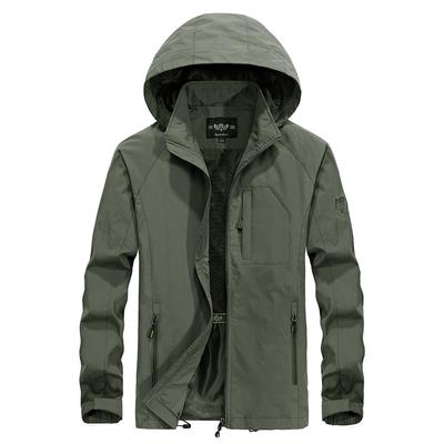Gabardina de Hombre Otoño Gabardina Fina de una Sola Capa Impermeable y Cortavientos para Exteriores