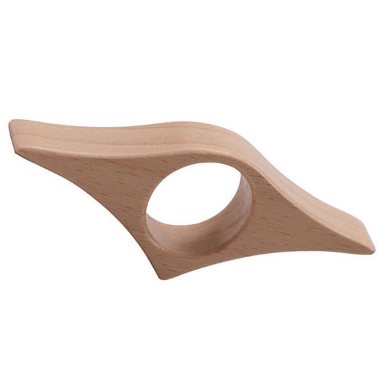 Wooden Thumb Book Holder Ergonomic One-Handed Page Clip for Reading Solid Wood Finger Ring Portable Desktop Reading Gadget Unique Gift for Book Lovers