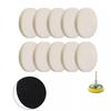 11Pcs/Set Polishing Pad Polishing Wheel With Mandrel Wool