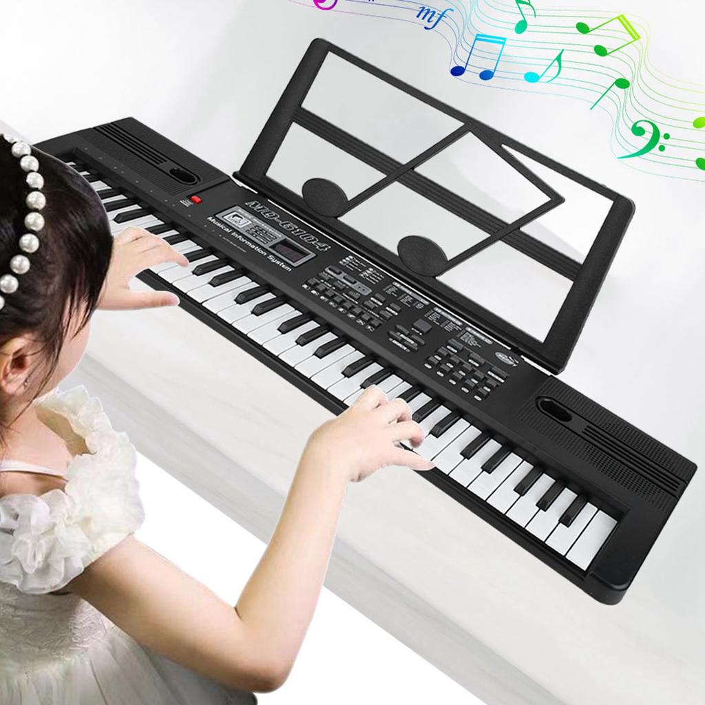 61 Keys Digital Music Electronic Organ Portable Keyboard with Microphone for Children