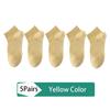 High Quality 5Pairs Women's Socks Combed Cotton Spring Summer New Solid Color Fashion Comfort Female Socks Woman Size EU34-39