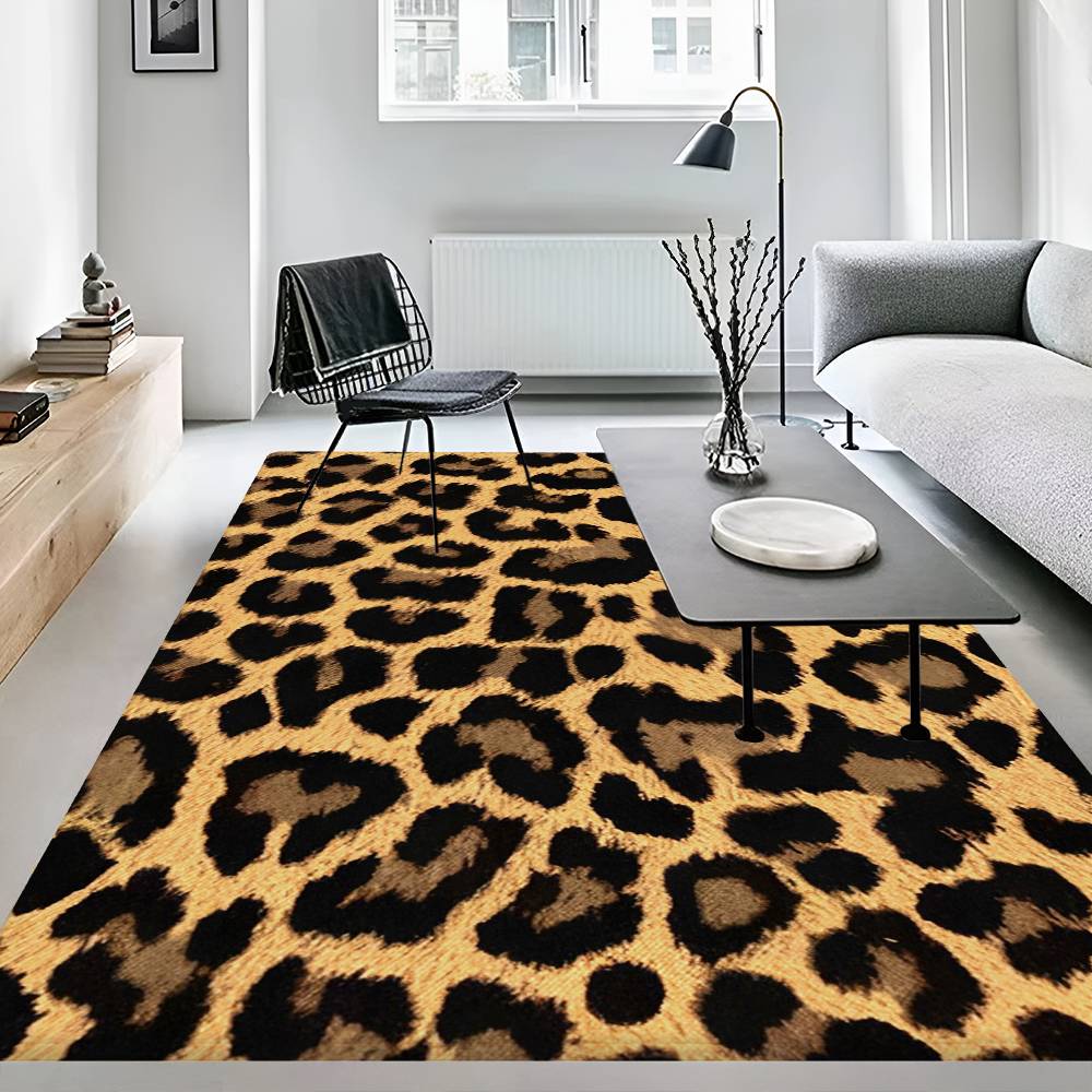 Leopard Print Entrance Door Mat Nordic Style Home Doormat Bathroom-Toilet Mats Bedroom Hotel Decor Mat