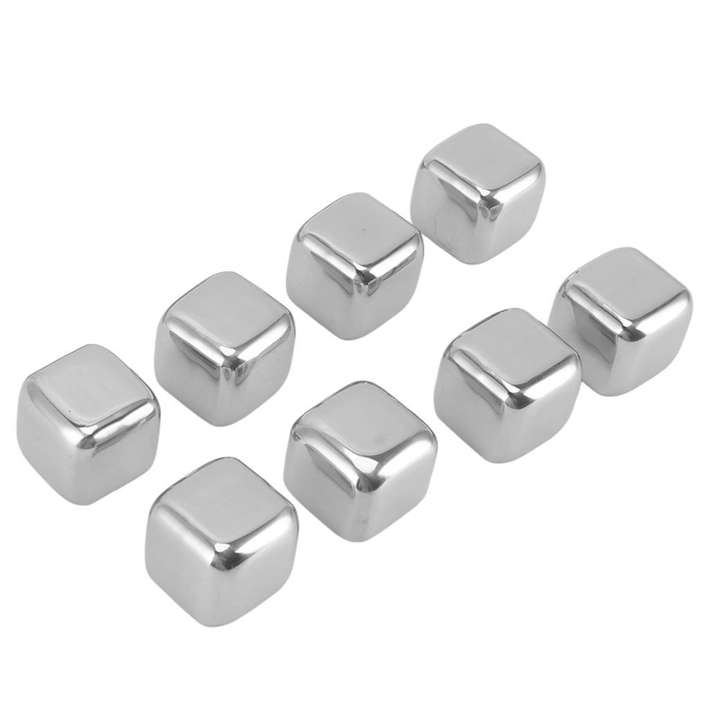 Metal Whiskey Ice Cubes Food Grade 304 Stainless Steel Safe Nontoxic Widely Used Whiskey Stones for