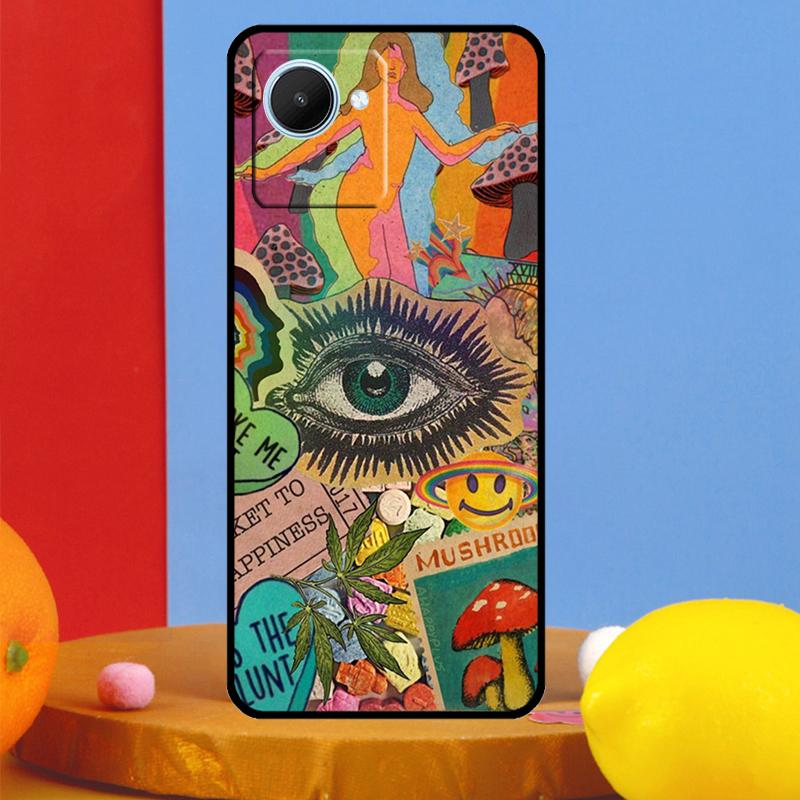 Indie Hippie Art For Realme C75 C71 C55 C53 C67 C61 C33 C63 C51 10 11 12 13 14 15 Pro Plus C65 GT7 Pro Case