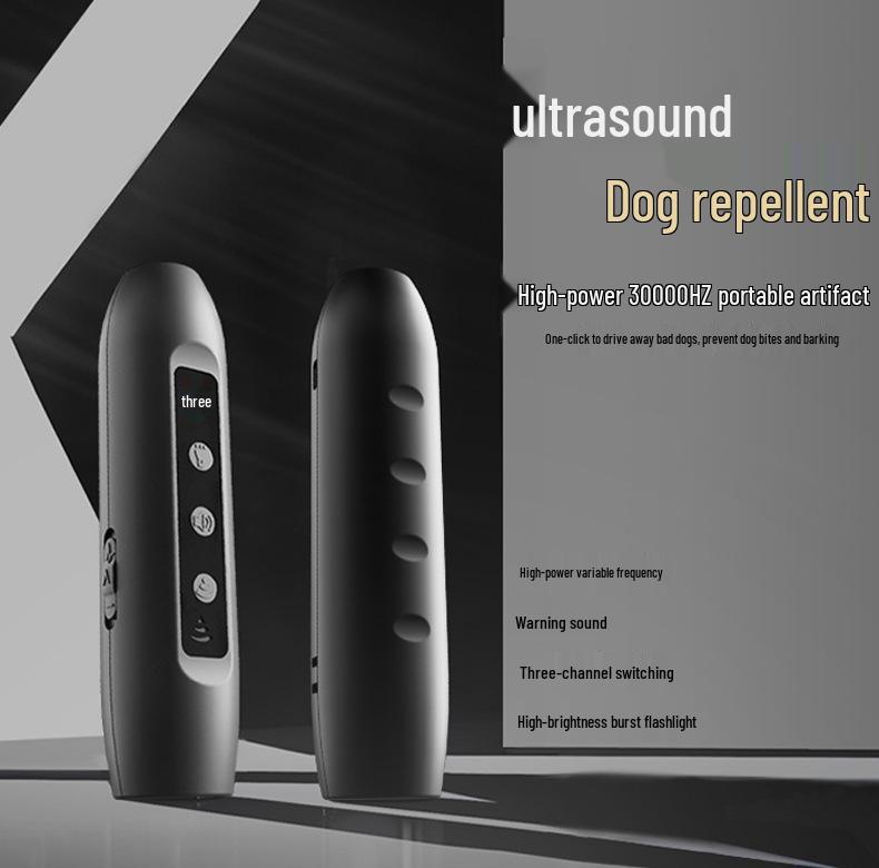 TikTok Ultrasonic Dog Repeller - Portable Anti-Bite Bark Stopper & Training Device