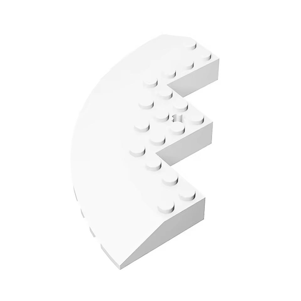 10pcs MOC Compatible 58846 Building Block Accessories 10x10 Inclined Circular Corner DIY Create Children's Toys