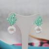 1 Paar Ohrstecker Korallenform Kunstperlen Schmuck Niedlich All Match Ohrstecker