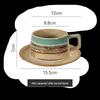 Retro Ceramic Coffee Tea Water Cup with Base