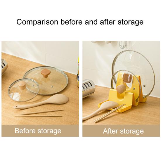 Lingură Utilitară Rezistentă la Pete, Calitate Alimentară, Capacitate Mare de Încărcare, Multifuncțională, Heavy Duty, Suport Organizator pentru Capac de Oală