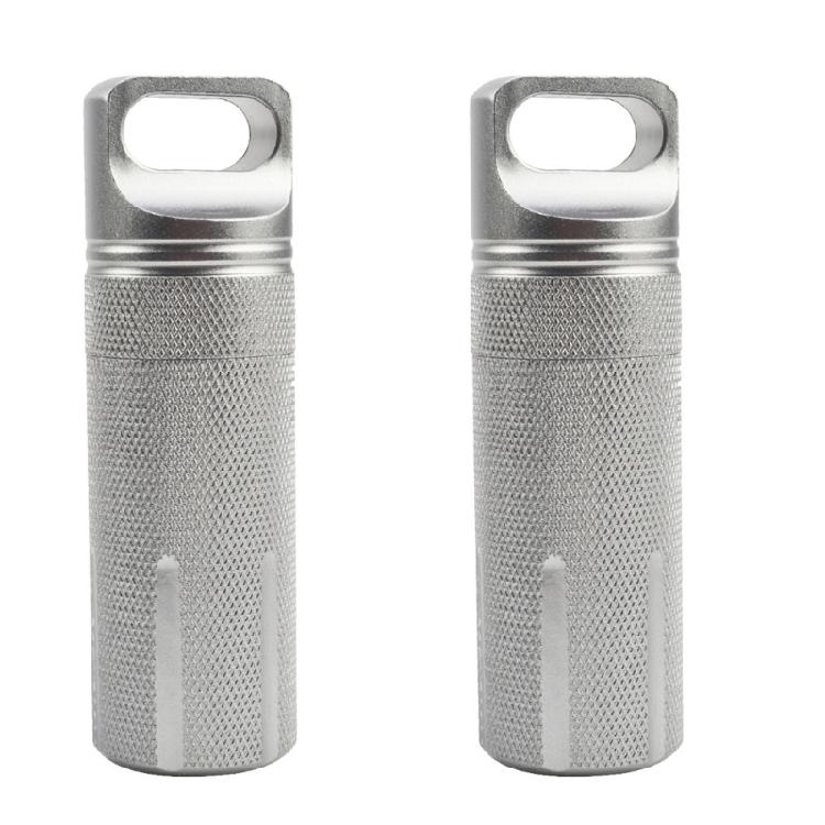 Aluminum Alloy Pills Box Waterproofs Medicine Box Case Keychains Holder Container Bottles Small Travel Medicine Bottle