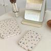 Pu Leather Desktop Stand Mirror Compact Cosmetic Mirror Folding Vanity Mirror Light Weight Delicate Fold Makeup Mirror Unisex