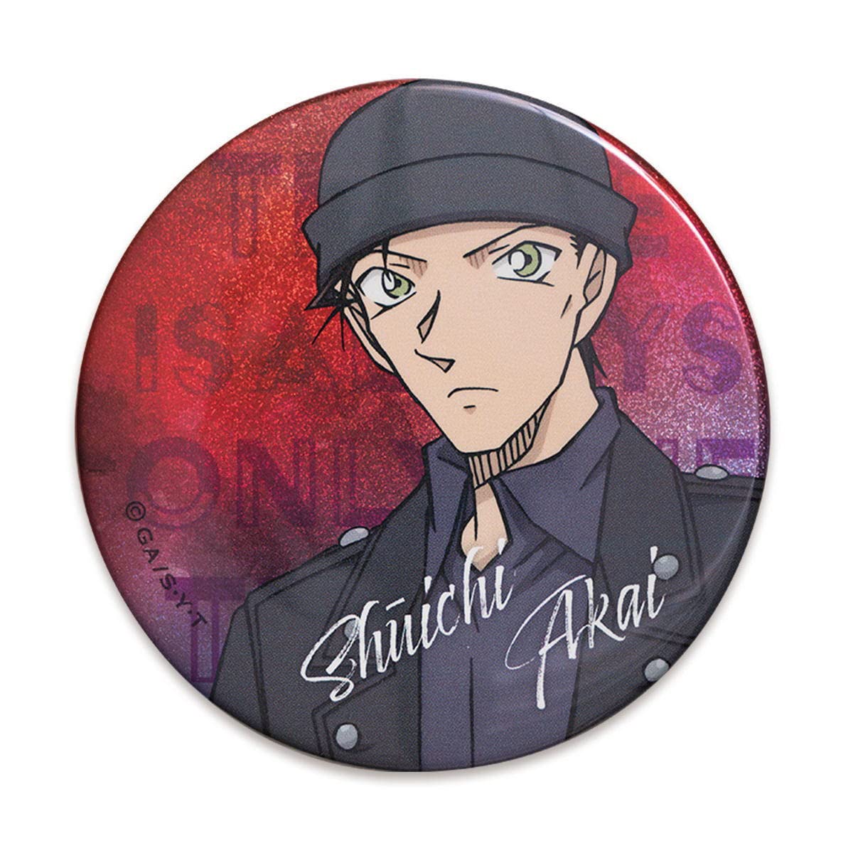 

Detective Conan hologram can badge (watercolor Akai) CO-CB124