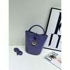 Soft Vegan Leather Bucket Bag Women Casual Crossbody Tote With Woven Detail Medium Size Multiple Colors