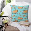 Capybara Pattern Swimming With Oranges Pillowcase Soft Cushion Cover Gift Throw Pillow Case Cover Bedroom Zippered