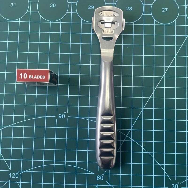Premium Metal Faux Leather Thinner Blades - Precision Carving, Trimming & Scraping for DIY Faux Leather Crafting, Durable Hand Tool Accessories
