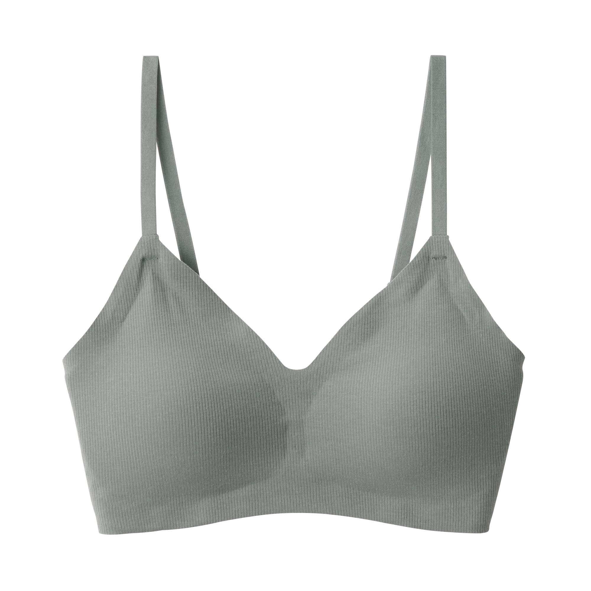 

MUJI Bra FCH54A3A Smoky Green S Set of 2 Ribbed Bras that are gentle on the skin Women s Women s