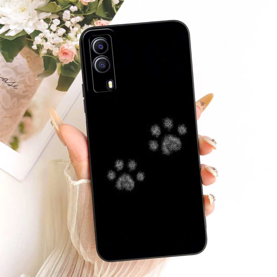 For Vivo Y53s 5G V2111A Case Printed Popular Cartoon Animals Silicone Back Cover For Vivo Y 53S 5G V2058 6.58" Phone Cases Capa