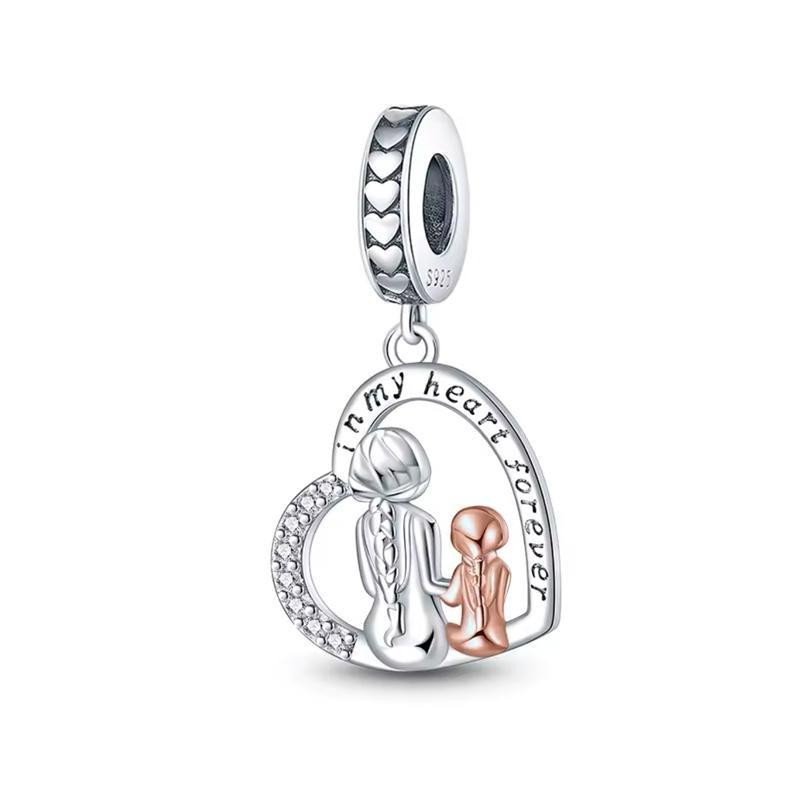 New Copper Heart Parent Child Dream Catcher Magic Cube Book Of Songs Charm Pendant Fit For Bracelet Diy Women'S Fine Jewelry