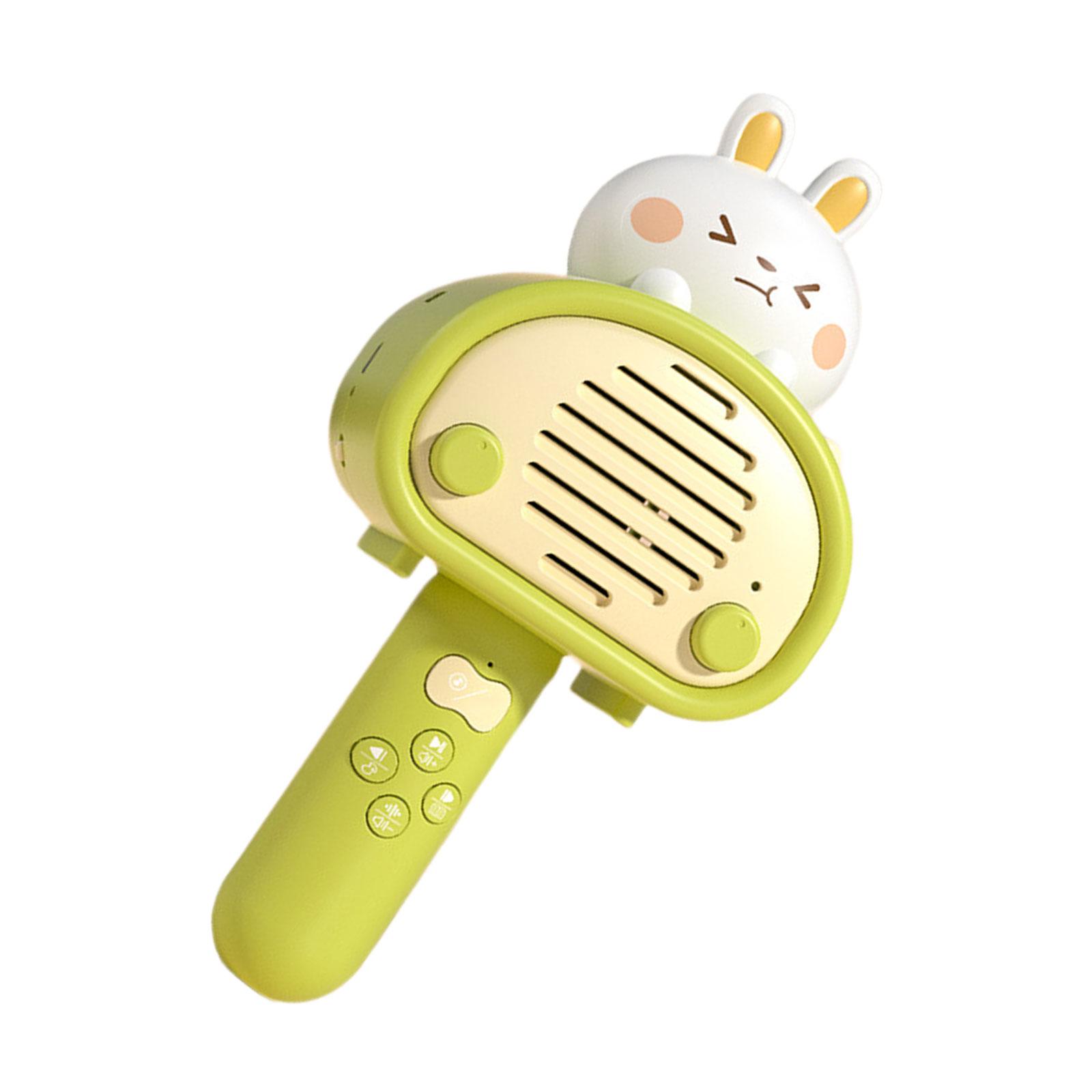 

Little Ones Wireless Microphone Speaker Rabbit Story Music Player Education Karaoke Singing Toysets for Family Party Adult Perfect Gift