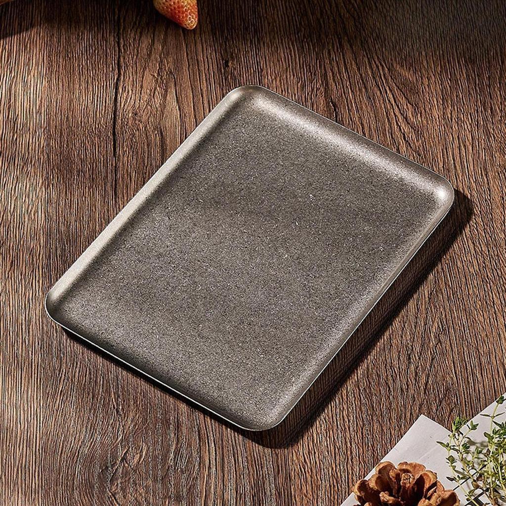 BBQ Serving Tray Food Cafeteria Storage Baking Sheet Display for Roasting