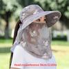Light Sunshade Hat With Large Rim/Women'S Outdoor Tea Plucking Hat/Shawl Cap With Face Shield And Neck Protector