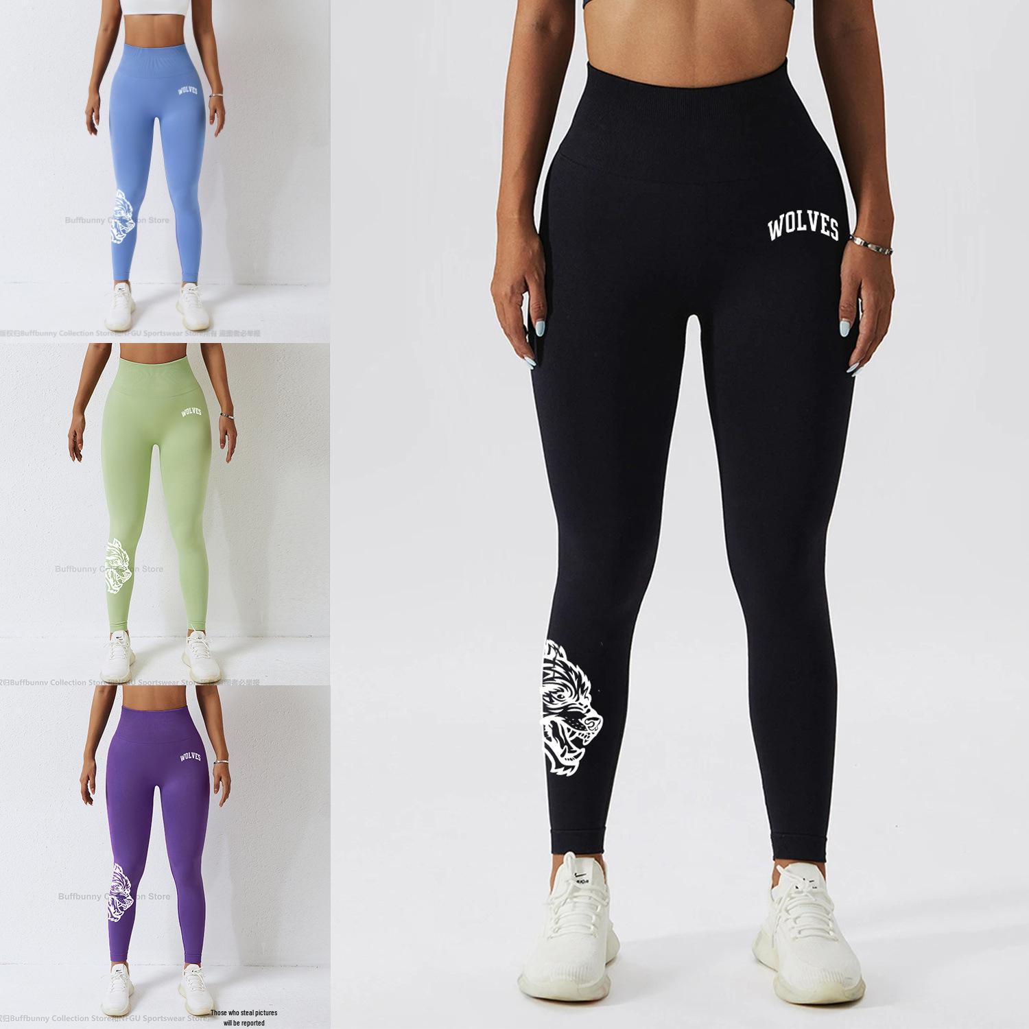 

Darcsport Wolf Head Butt-Lifting Waist-Slimming Quick-Dry Knitted Yoga Leggings S (recommended 90-105 jin)