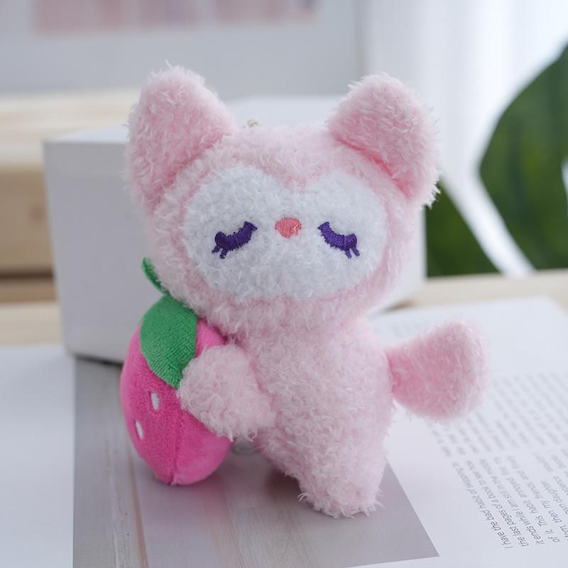 Adorable Plush Teddy Bear Keychain Soft Stuffed Animal Doll For Bags And Gifts