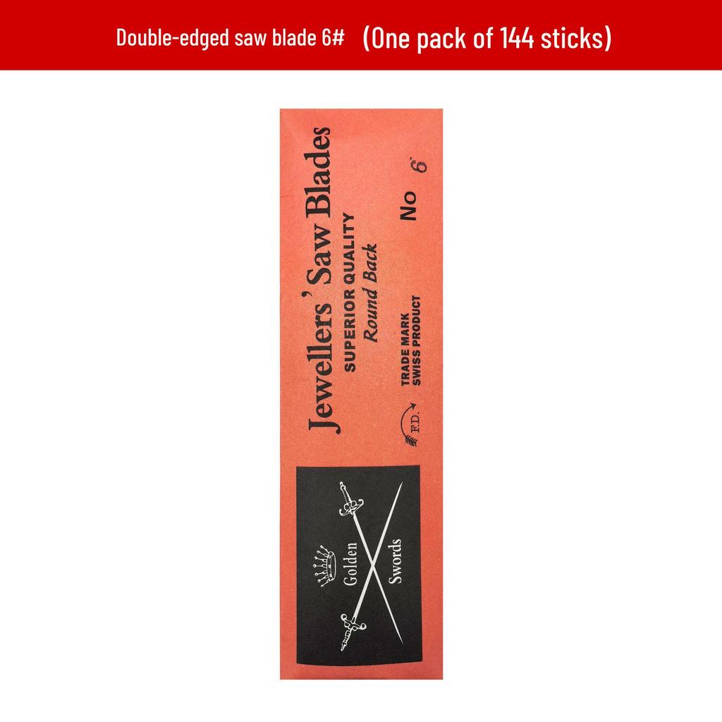 Doppelseitige Metall-Laubsägeblatt - Feinzahniger Stahl-Draht für Stichsägearbeiten, Holzbearbeitung und U-förmigen Laubsägebogen