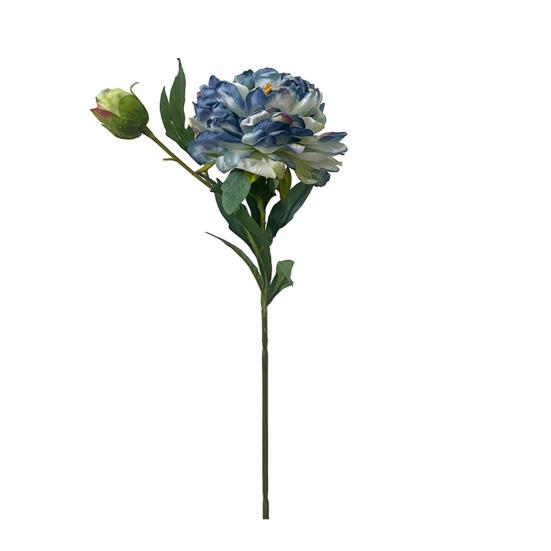 24" Artificial Peonies Flowers for Vase Faux Silk Long Stem Peony Flower Fake Floral Arrangement for DIY Bouquets Wedding Centerpiece Home