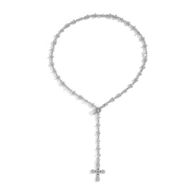 

Women Fashion Religious Pendant Necklace Creative Accessories Alloy Texture Long Necklace Suitable for Multiple Outfits