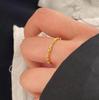 Vietnam Sand Gold Knot Ring: Damenschmuck aus Messing, vergoldet, verstellbar