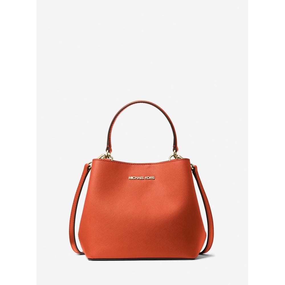 

Michael Kors Pratt Bucket Cross Body Small 35s4g3fm5t2675 Red Clay F