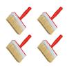 4Pieces Stain Applicators Set with Natural Bristles Ideal for Deck Terrace and Furniture Coating Projects Supplies