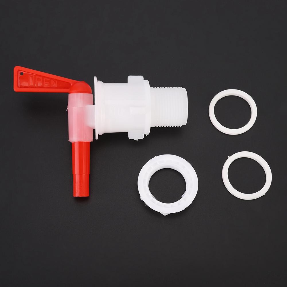 3Pcs Household Brewing Beer Bottling Bucket Plastic Red Spigot Replacement Beer Tap