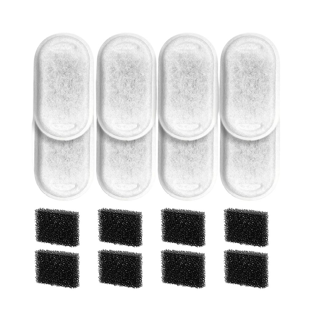 8 Set Cat Water Fountain Filters Replacement Powerful Adsorption Filtration Pet Drinking Fountain Filter 8 Set Filter