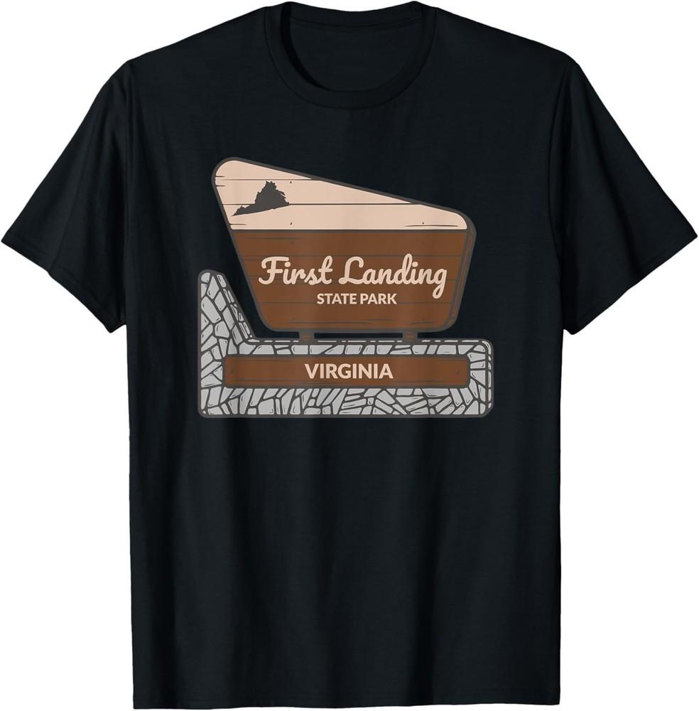 First Landing State Park Virginia VA Welcome Sign Vacation T‑Shirt M