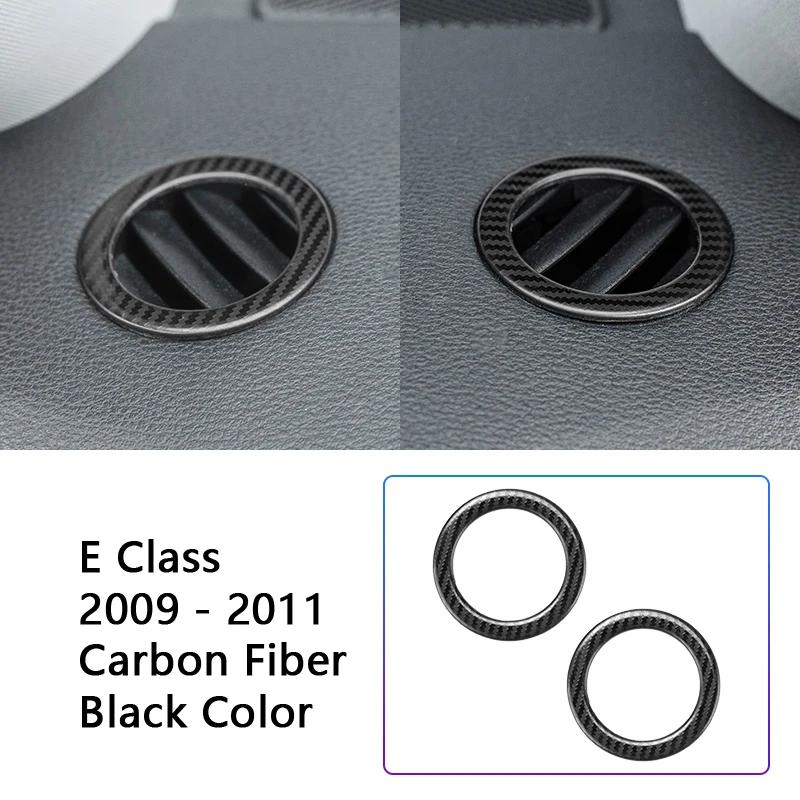 Stainless Steel Dashboard Air Vents Circles Decoration Cover Trim For Mercedes Benz E Class W212 2009-2015 Interior Accessories