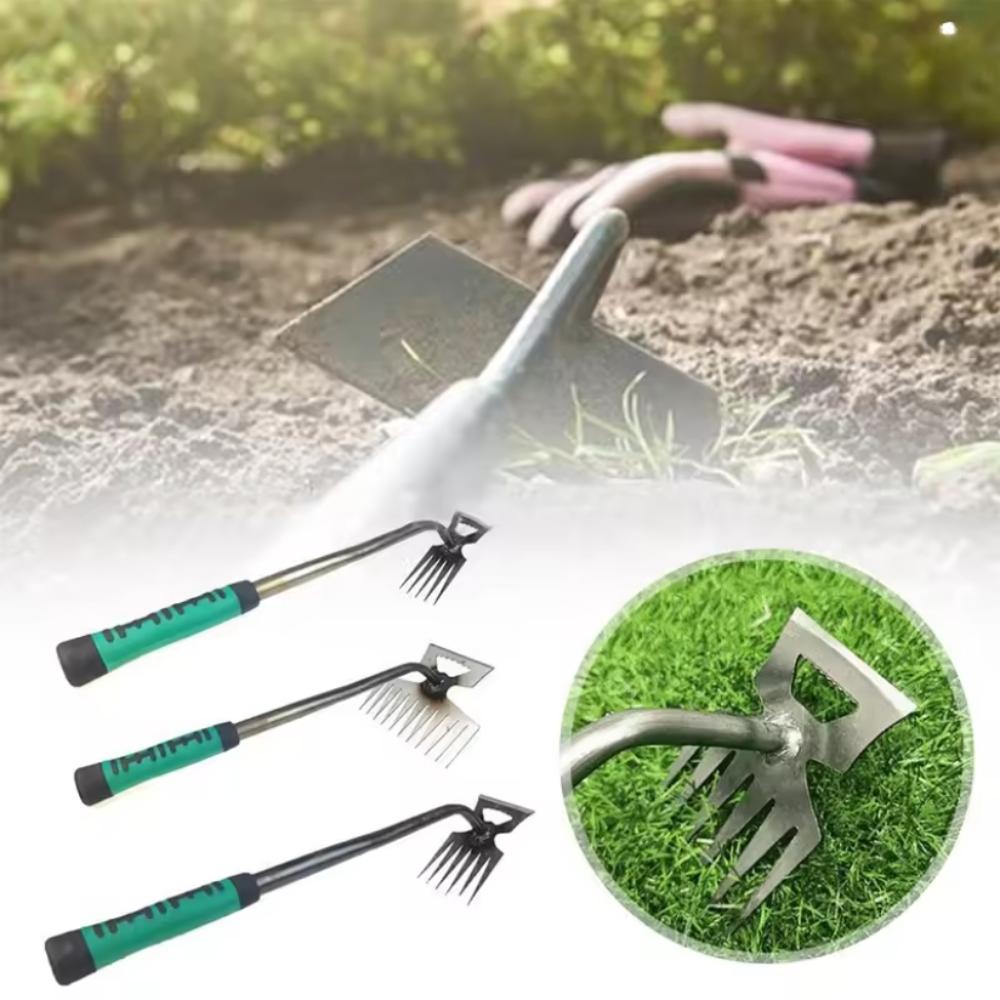 2-in-1 Gardening Hand Weeder Tool Puller Shovel Hand Weed Remover 5/6/11 Tooth for Garden Lawn Yard Hand Gardening Loose Soil