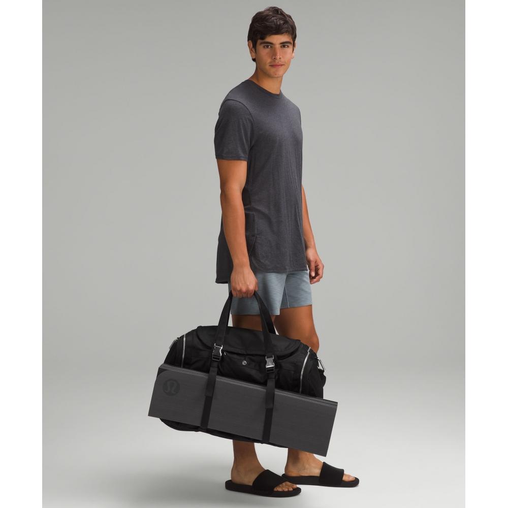 Lululemon The Foldable Mat 6.5mm Traverse Grey Black