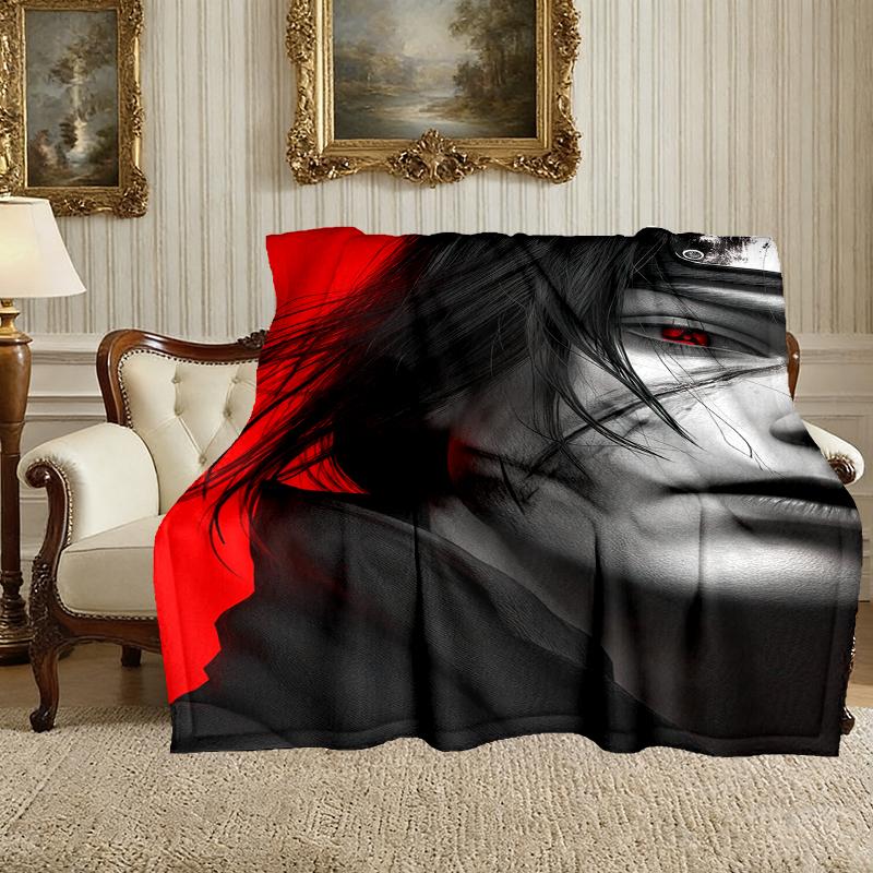 1pc Comfortable Home Print Throw Blanket, Naruto Blanket For Bed and Sofa Use, Special Present For Family