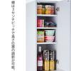 Concealable Gap Storage Rack for Kitchen Storage | Available In Widths from 15cm To 30cm | Made In Japan (20cm Wide)